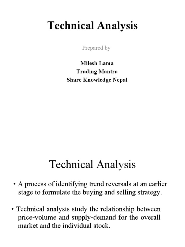 Technical Analysis: Prepared by | PDF | Moving Average | Market Trend