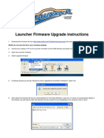 Launcher Firmware Upgrade Instructions