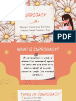 Surrogacy: Group 1: Contreras, Enriquez, Matias, Sarile, Solomon, Tan