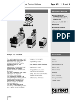 Pneumatic Directional Control Valves: Type 451 1, 2 and 3