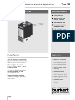 Miniature Solenoid Valve For Analytical Applications: Type 200