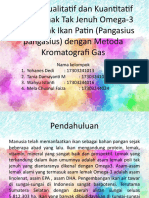 Analisis Kualitatif Dan Kuantitatif Asam Lemak Tak Jenuh