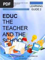 THE Teacher and The School: Learning Guide 2