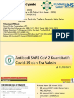 Testing for Antibodies After COVID-19 Vaccine.dr. Tonang Dwi Ardyanto, SpPK, PhD. 21032021