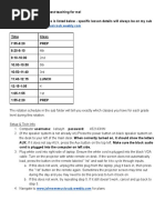 Sub Plans 2021-2022