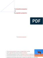 Biomed vs Pop perspectives