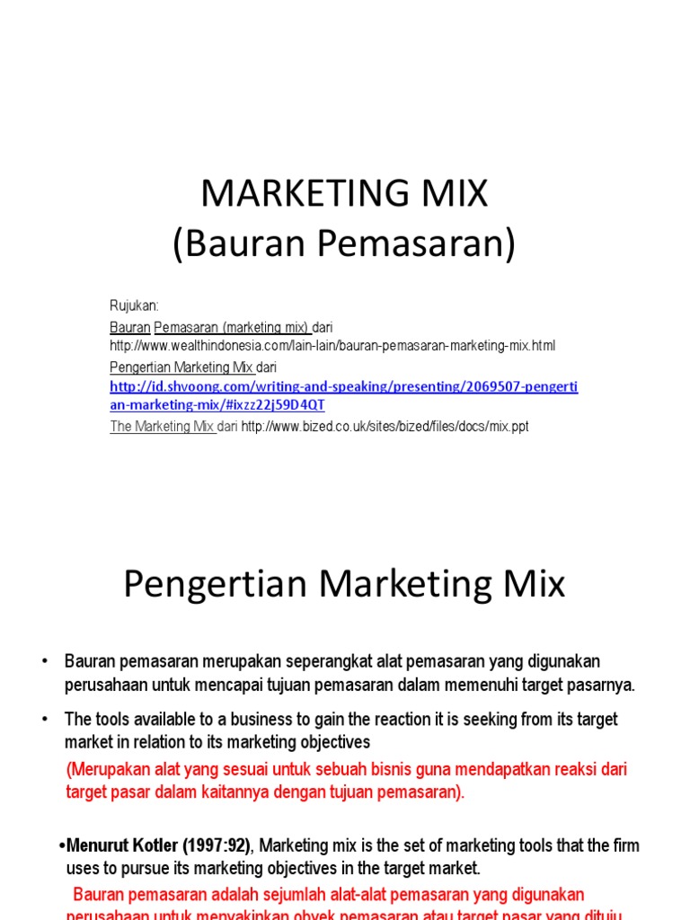 Bauran Pemasaran 7P | PDF | Bisnis