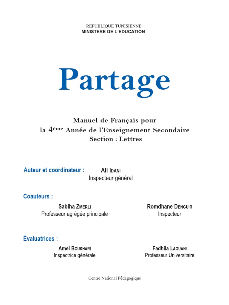 Page De Garde D Un Cahier Du Lecteurde 4ème Manuel 4 Eme Lettres | PDF | Molière | Romans