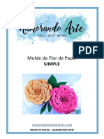 Molde Digital Flor de Papel - SIMPLE - NamorandoArte