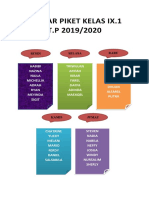 Daftar Piket Kelas