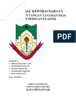 Laporan Pembuatan Tanaman Hias Dari Sedotan Plastik