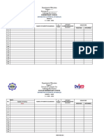 DISTRIBUTION & RETRIEVAL OF MODULES (ATTENDANCE) Template