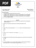 Victorious X Mathematics Practice Paper-3