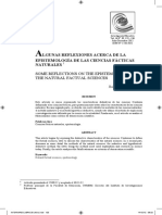 Alagunas Reflexiones acerca de la Epistemología de las Ciencias Fácticas Naturales. Rubén Mesía Maraví