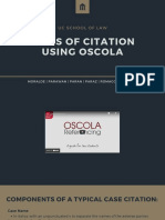 Rules of Citation Using OSCOLA