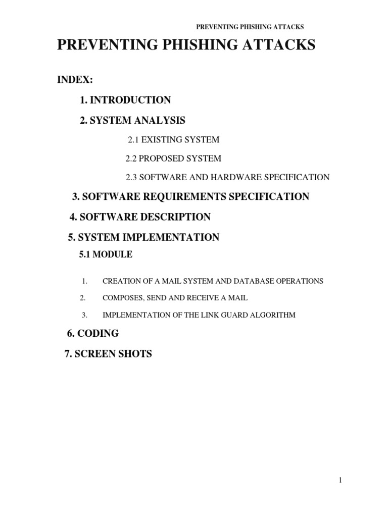 Anti Phishing Attacks | PDF | Java (Programming Language) | Phishing