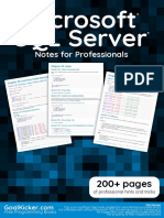 Microsoft Sq l Server Notes for Professionals