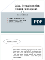 Konsep Laba, Pengakuan Dan Penandingan Pendapatan