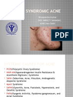 Syndromic Acne: Bhoopendra Kumar 3432 MBBS (7 Semester) AIIMS New Delhi