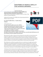 Política Fiscal y Deuda Pública en América Latina y El Caribe Unas Políticas Ortodoxas Asfixiantes