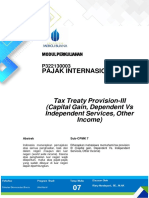 TAX TREATY PROVISION