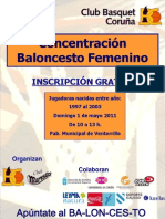 Concentración de baloncesto femenino en el Ventorrillo