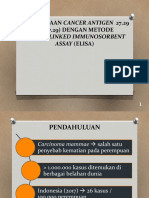 Pemeriksaan Ca 27 29 dengan metode elisa