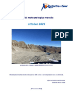 Analisi Meteorologica Ottobre 2021