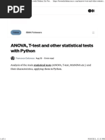 ANOVA, T-Test and Other Statistical Tests With Python