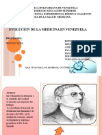 Evolucion de La Medicina en Venezuela