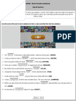 WF045 - Word Formation Sentences