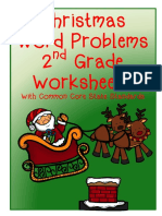 Christmas Word Problems 2 Grade Worksheets: With Common Core State Standards