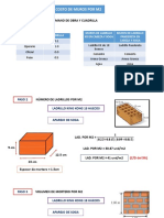 Costo de Muros de Ladrillo Por m2
