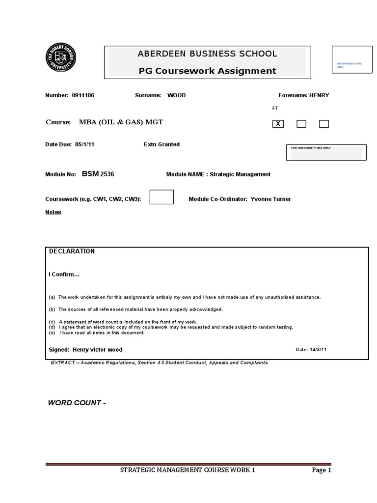 Strategy Assignment 1 | PDF | Strategic Management | Marketing