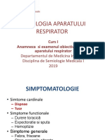 Respirator 1 - Anamneza, Examen Obiectiv