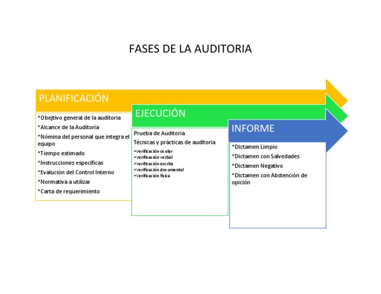 Fases de La Auditoria VG | PDF