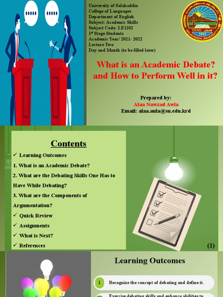Understanding Academic Debates | PDF | Critical Thinking | Communication