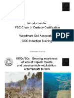 Introduction To FSC Chain of Custody Certification Woodmark Soil Association COC Induction Training
