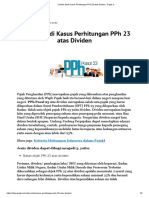 Contoh Studi Kasus Perhitungan PPH 23 Atas Dividen - Pajak - Io