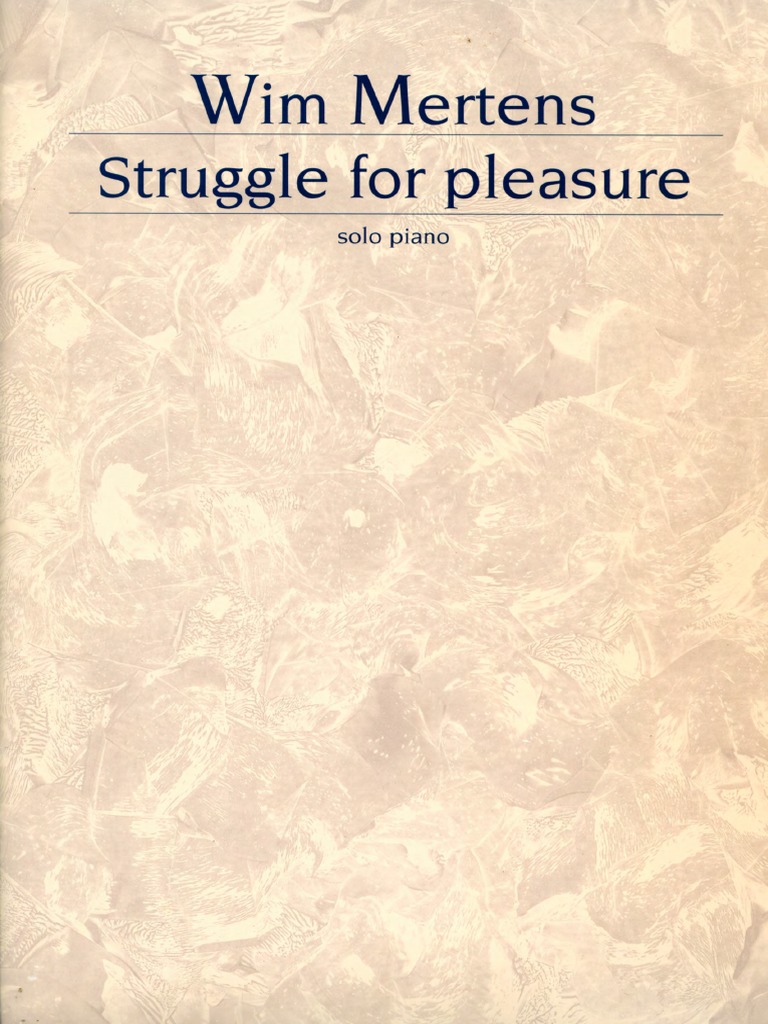 Wim Mertens Struggle For Pleasure PDF