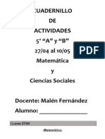 Cuadernillo 3 Matemática y Sociales