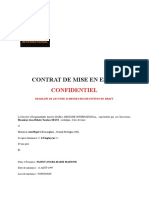 Contrat de Mise en Essai