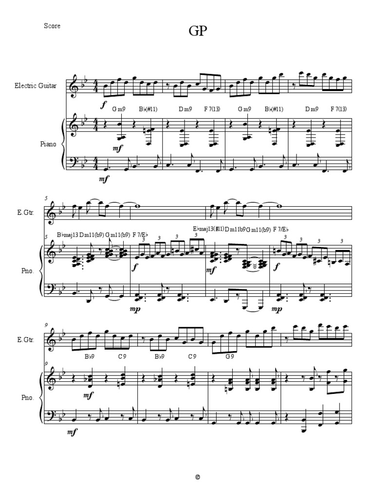 Score: Electric Guitar | PDF