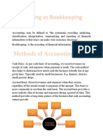 Accounting Vs Bookkeeping