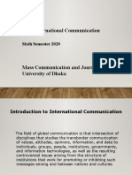 MCJ 307: International Communication: Sixth Semester 2020