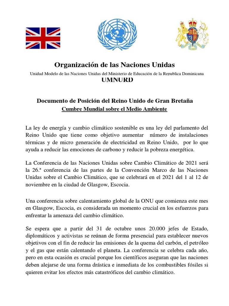 Organización de Las Naciones Unidas | PDF
