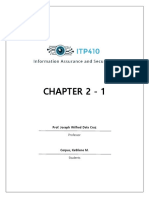 Chapter 2 - 1: Prof. Joseph Wilfred Dela Cruz