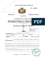 Caratula Notarial