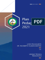 PLAN PEDAGÓGICO 2021 en PANDEMIA