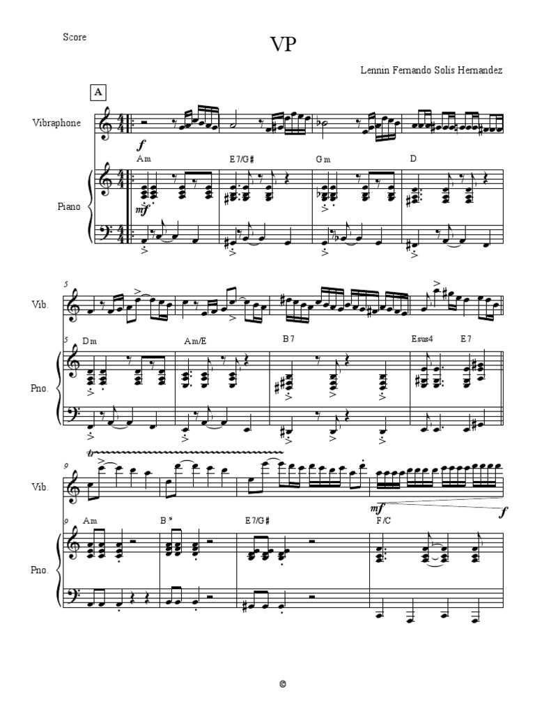 Score: Vibraphone | PDF